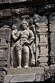 Prambanan - Candi Lara Jonggrang, deities sculpted on the body of the temple 